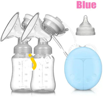 Electric Breast Pump Automatic Double Intelligent Microcomputer Baby Feeding With Free 2 Milk Pads